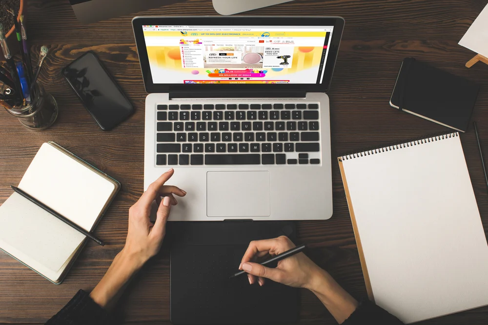 person on laptop
