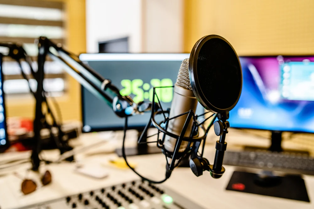 podcast recording station