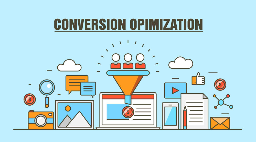 image representing conversion rate optimization practices like improving SEO