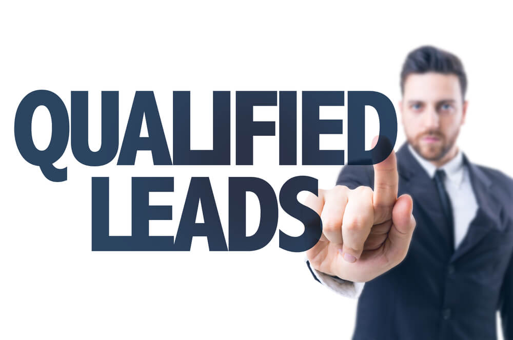 Qualified leads lettering - just an example of a qualified lead concept image