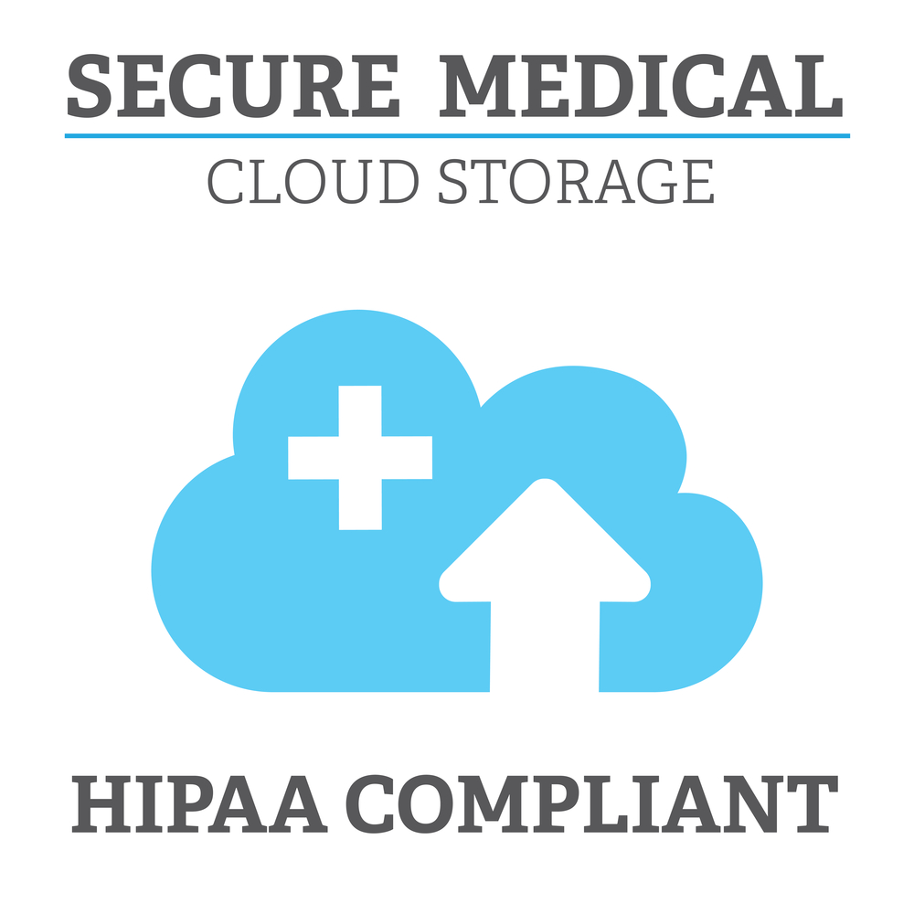 secure storage of sensitice patient information to comply with HIPAA concept image 