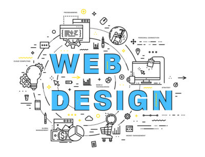 Therapist Web Design Tips - Web Design Illustration Concept